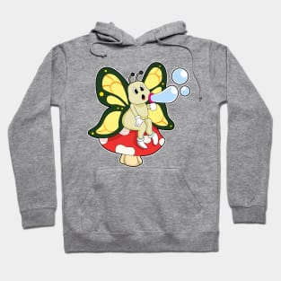 Butterfly with Soap bubbles Hoodie